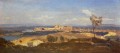 Aviñón visto desde Villenueve les Avignon plein air Romanticismo Jean Baptiste Camille Corot